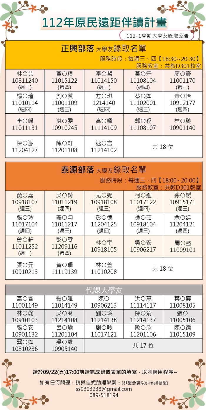 錄取公告圖片