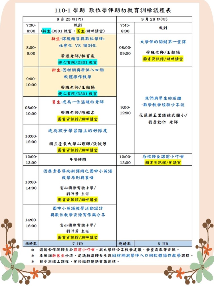 【教育學系】110-1學期 數位學伴計畫 大學伴錄取公告圖片