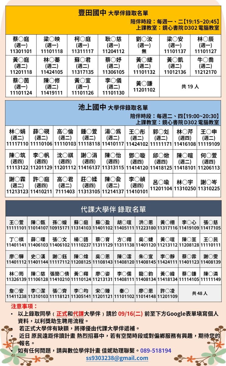 114年數位學伴計畫 錄取資訊02